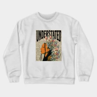 Boho Chic Woman with Dreadlocks | Understated Design Crewneck Sweatshirt